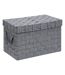 Lot de 2 Boîtes de Rangement Lise 35cm Gris-2