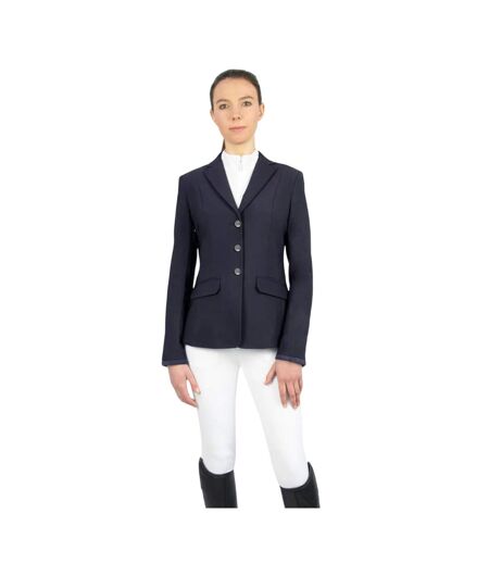 Womens/ladies Allanton Horse Riding Jacket Navy Coldstream