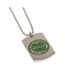 Celtic FC Crest Dog Tag And Chain (Green/Silver) (One Size) - UTTA11399