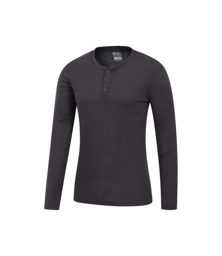 Mountain Warehouse Mens Talus Henley Thermal Top (Charcoal) - UTMW2362