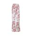 Bas De Pyjama Large Motif Toile Tropicale Blanc Rouge Off White-2