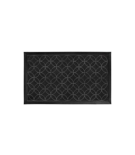 Tapis d'Entrée en Relief Emilio 45x75cm Noir
