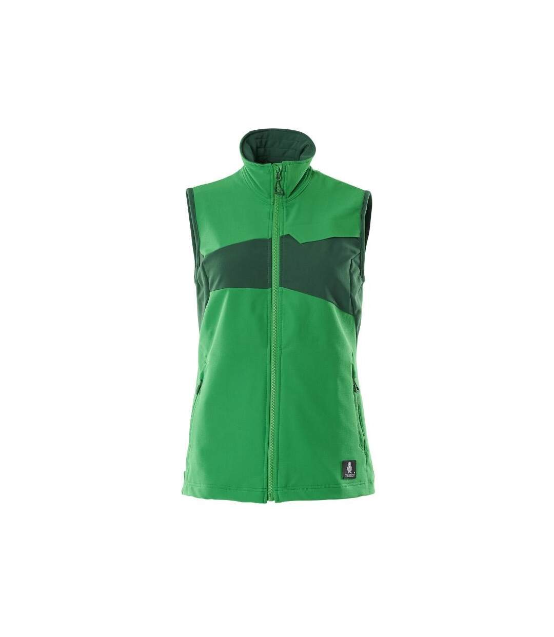 Womens/ladies Accelerate Stretch Lightweight Gilet Grass Green Green Mascot-1