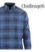 CHALLENGER BACK — Chemise à carreaux manches longues flanelle bleu : le confort chaud et intemporel-2
