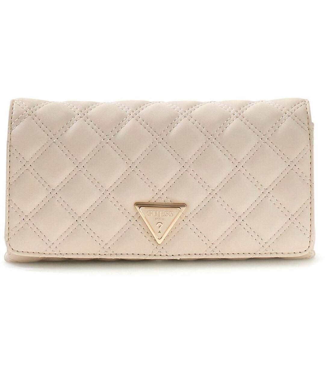 Giully Quilted Clutch Bag One Size Bone Guess-1
