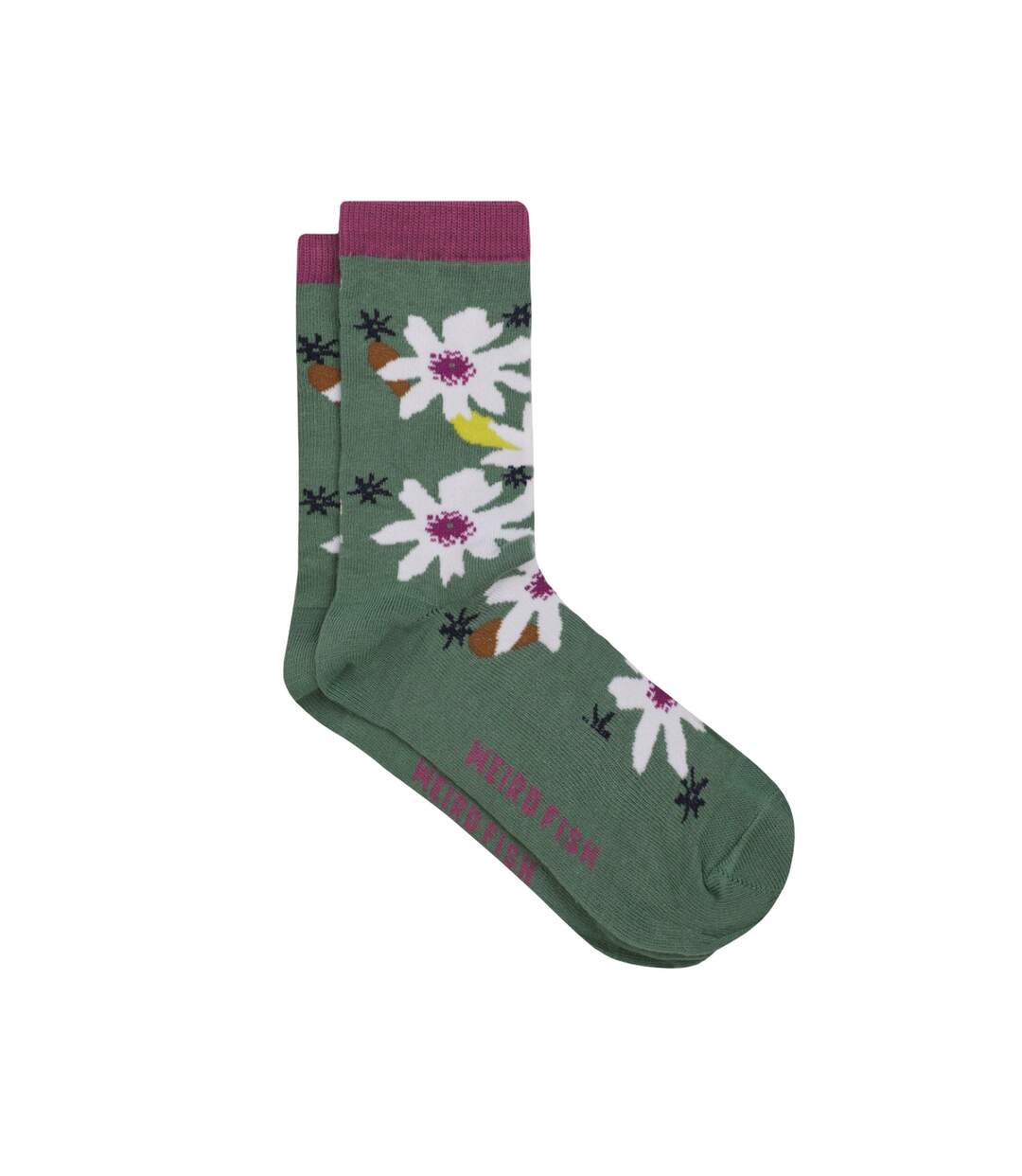 Pack Of 3  Womens/ladies Parade Patterned Socks  Multicoloured Weird Fish-2