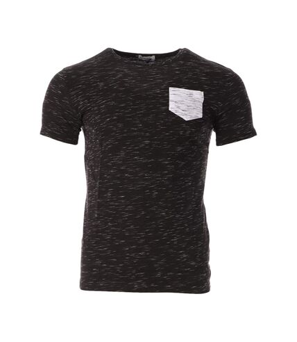 T-shirt Noir Chiné Homme Paname Brothers