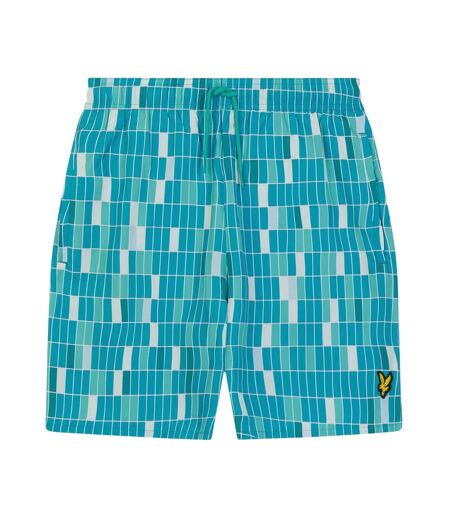 Short De Bain Motif Imprimé Piscine Homme Bleu Lyle & Scott