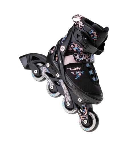 Patins À Roulettes Alignées Morolo Enfant 24-28 Fr Noir Martes