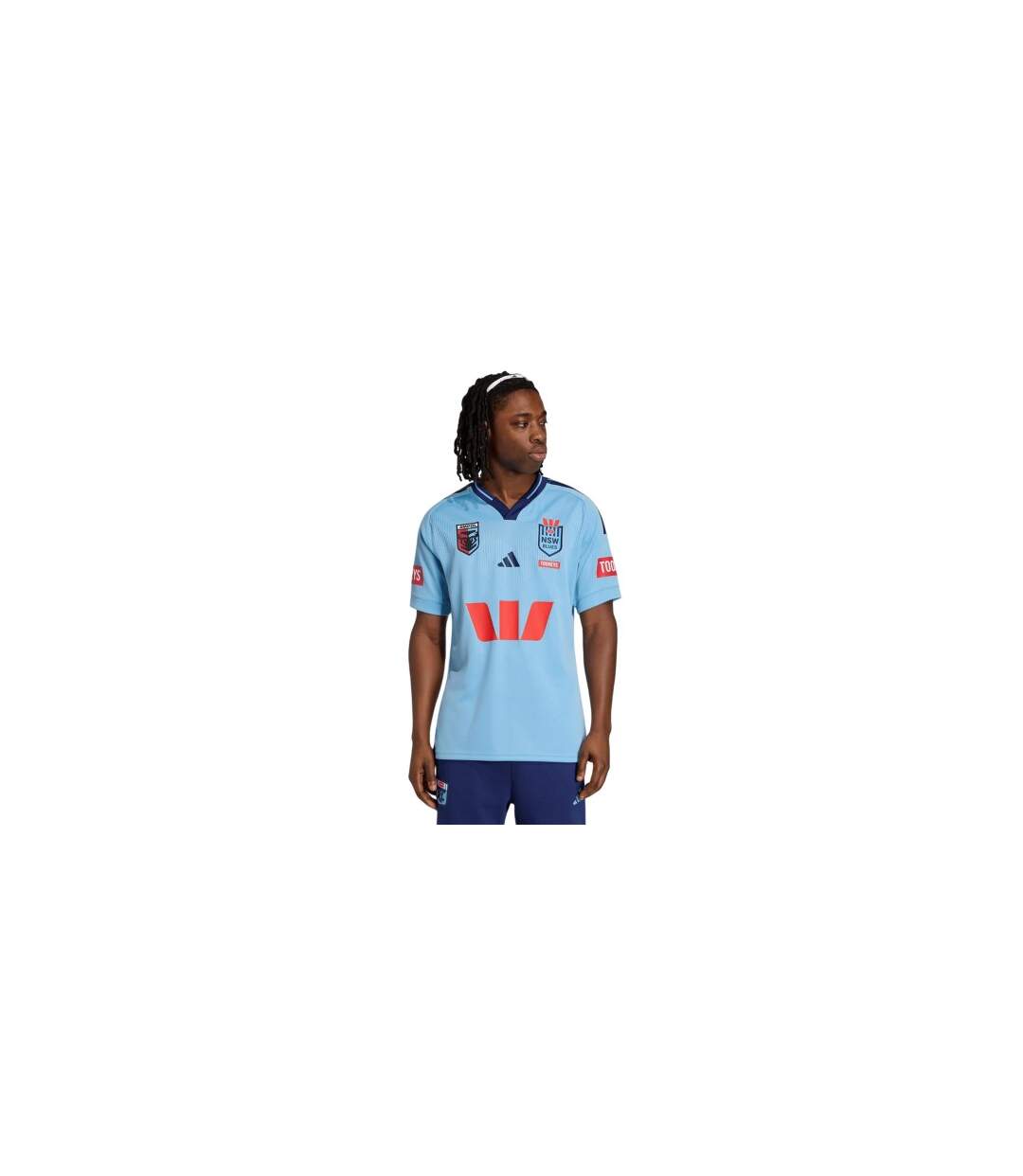 Haut De Rugby Motif/style Équipe De Nouvellegalles Du Sud De Rugby À Xiii 2025/2026 Homme Bleu Clair Adidas-1