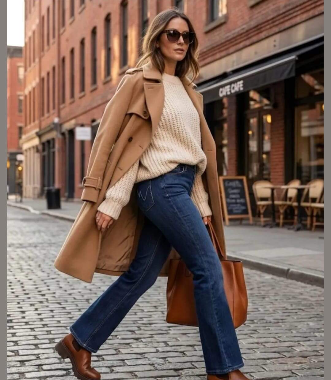 Jean Femme Mayflower M957 - Coupe Évasée Stretch Bleu Stone-1