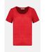 T-shirt uni avec détails ajourés COLYNE-2
