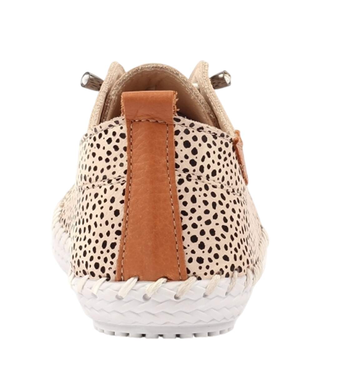 Tennis Motif/style Imprimé Animal St Ives Femme Brun Clair Noir Lunar-2