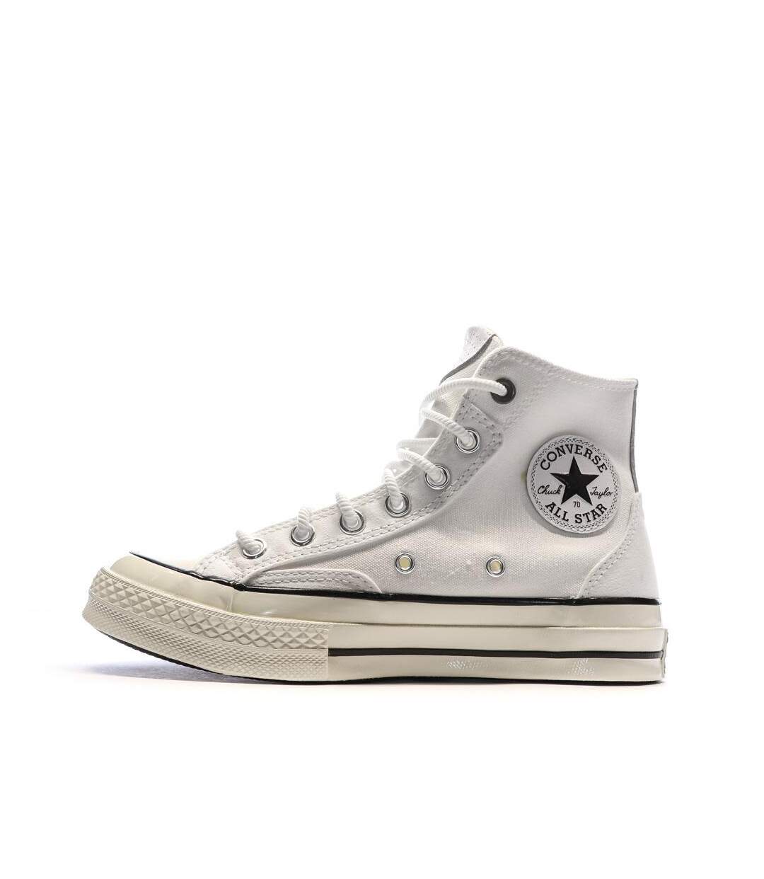Baskets blanches mixte converse chuck 70 court-1