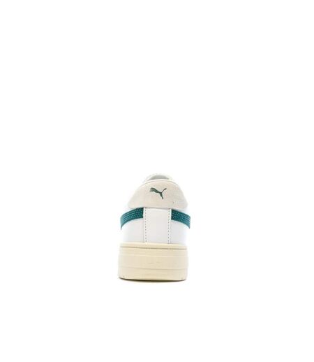 Baskets blanches/vertes homme puma league