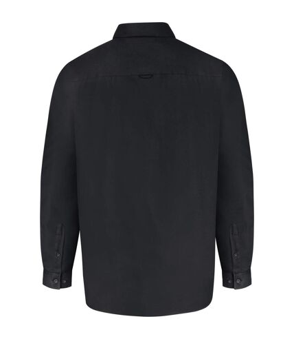 D555 mens richard oxford kingsize long-sleeved shirt black Duke