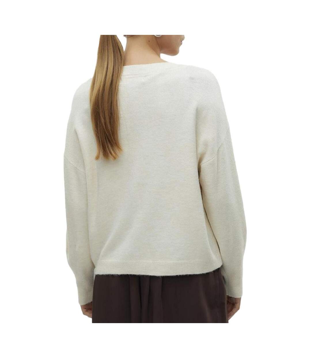 Pull beige femme vero moda jupiters-2