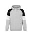 Mens Quarter Zip Tracksuit Set Grey Black Marl Slazenger-3