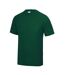 Just Cool Mens Performance Plain T-Shirt (Bottle Green)