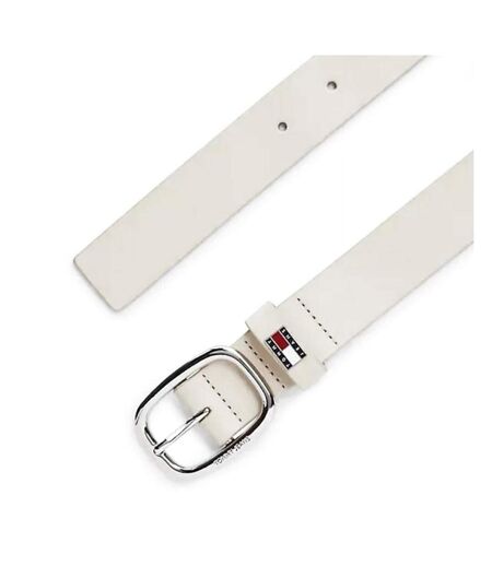 Ceinture beige femme tommy hilfiger oval 3.0 - t 80