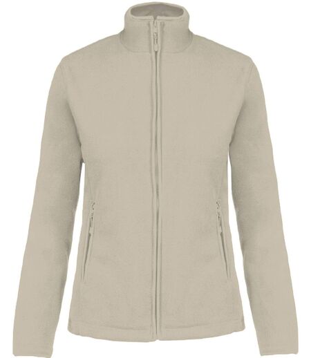 Veste micropolaire zippée - Femme - K907 - beige