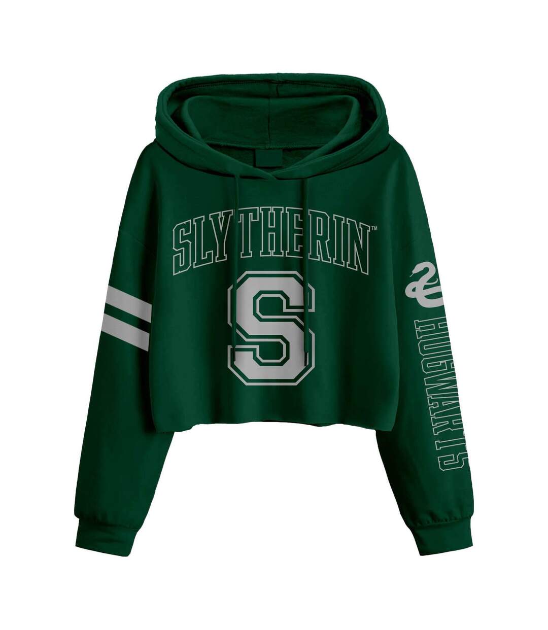 Harry Potter - Sweat court à capuche COLLEGE - Femme (Vert) - UTHE664-1