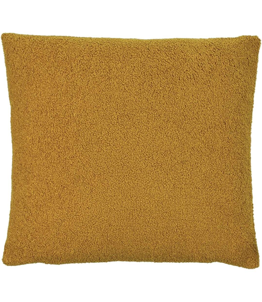 Malham fleece square cushion cover 50cm x 50cm saffron Furn