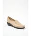 Mocassins compensés cuir grande largeur-1