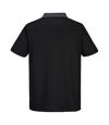 Portwest Mens Cotton Active Polo Shirt (Black/Zoom Grey)