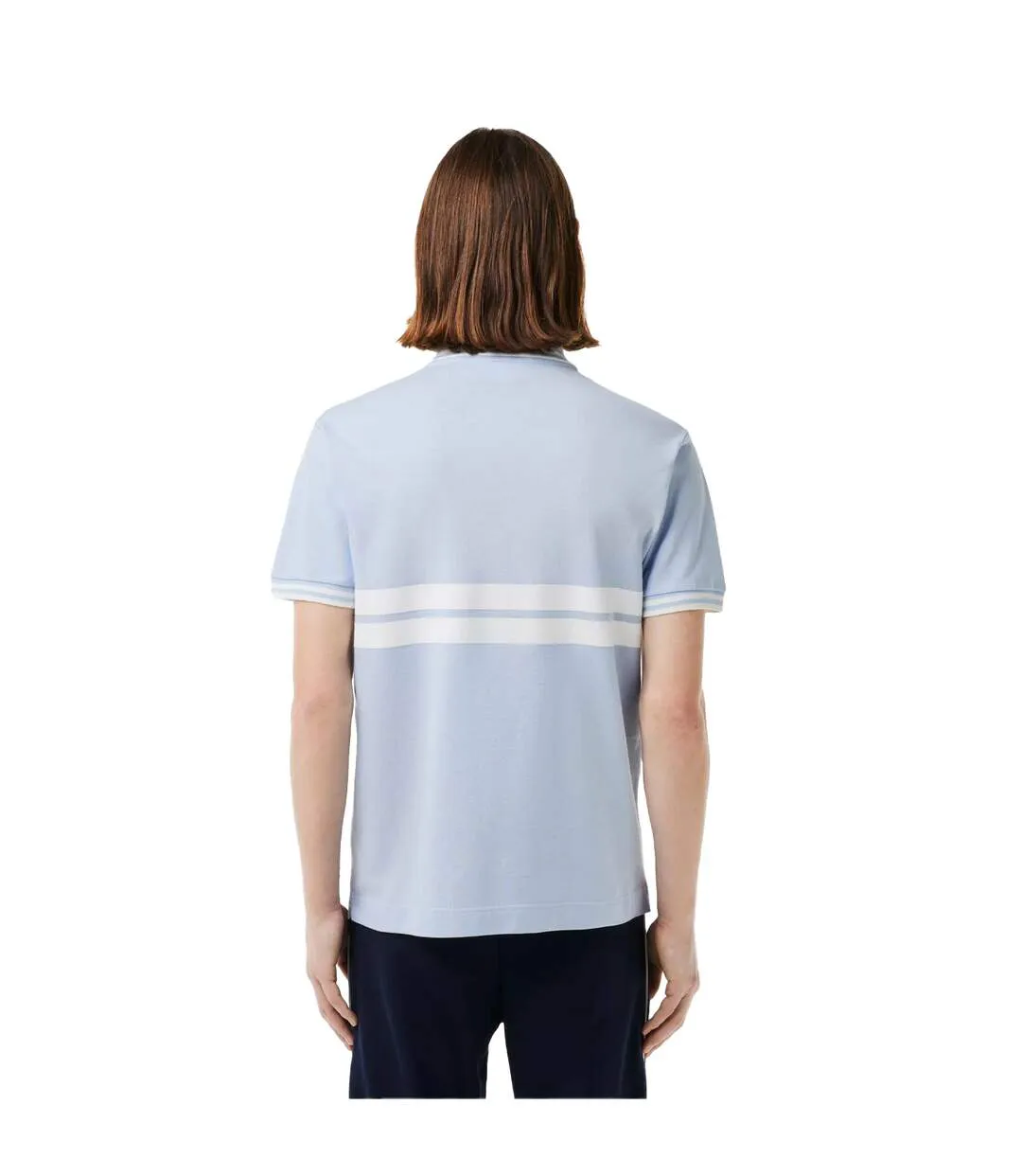Mens Original L.12.12 Striped Organic Cotton Classic Polo Shirt Multicoloured Lacoste-3