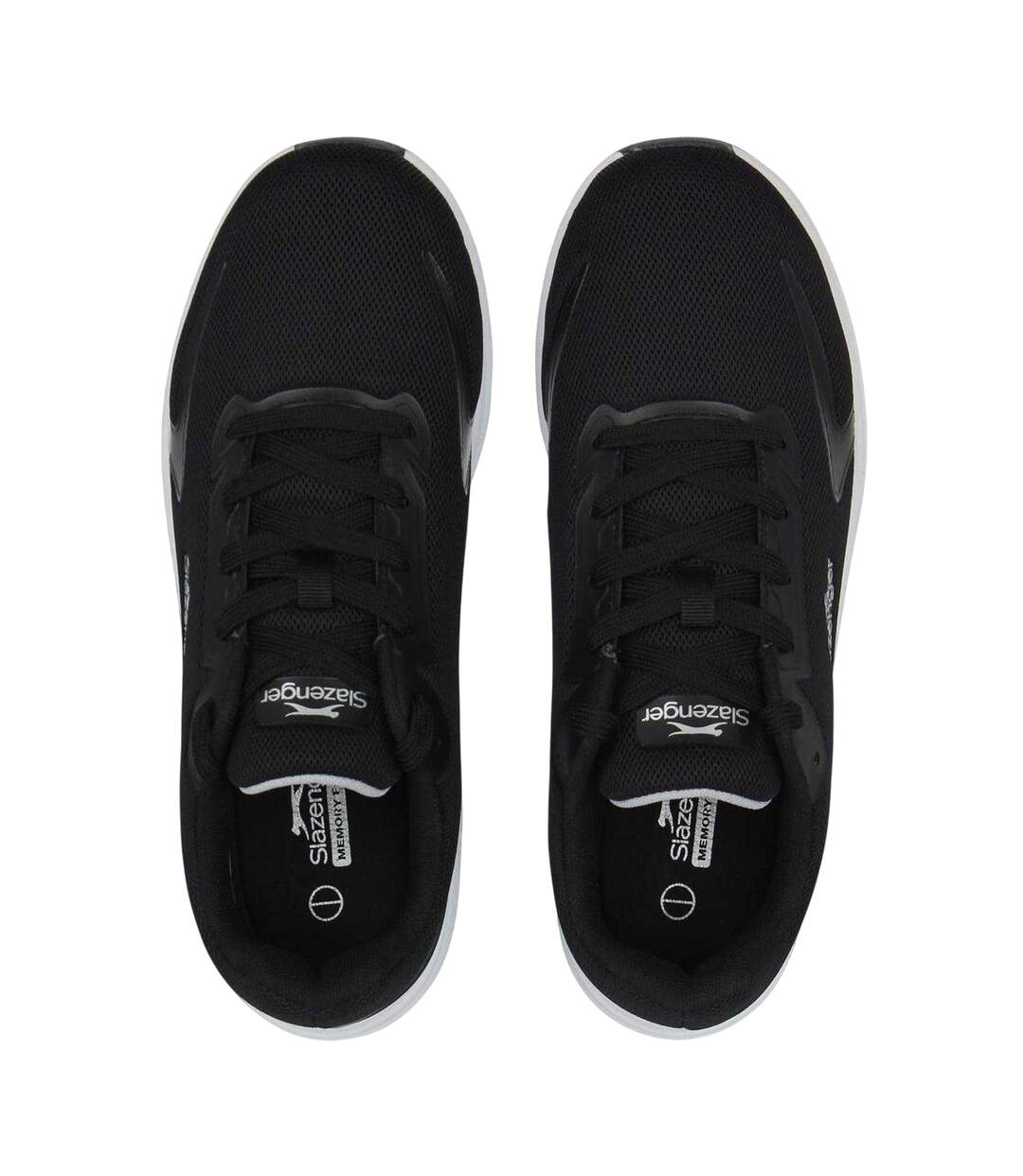 Mens Assent Trainers Black White Slazenger-4