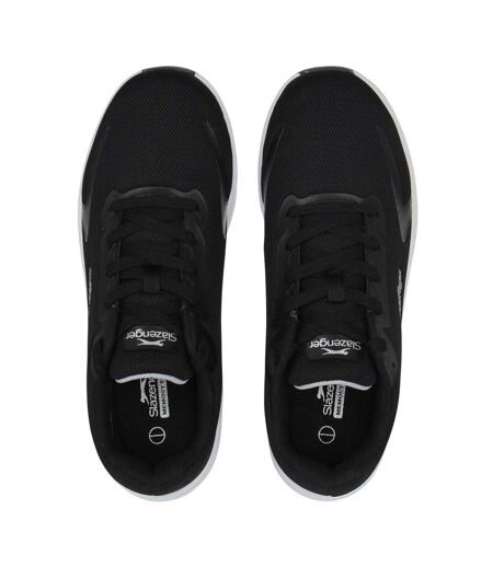 Mens Assent Trainers Black White Slazenger