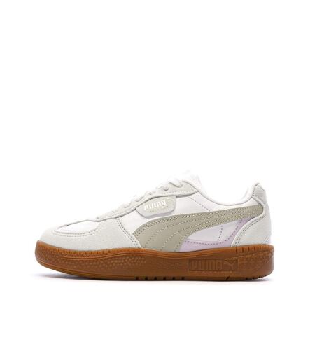 Baskets blanches/beiges femme puma palermo