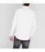 Chemise À Boutons Manches Longues Motif/style Rétro Homme Blanc Farah-4
