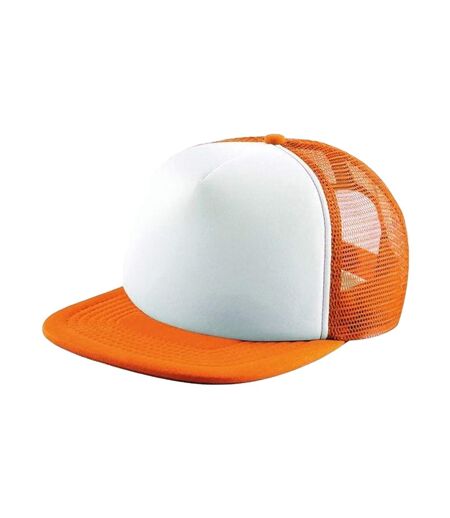Casquette Trucker Motif/style Rétro Orange Beechfield