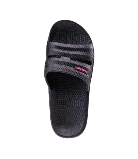 Womens/ladies Vedi Slides Black Martes Essential