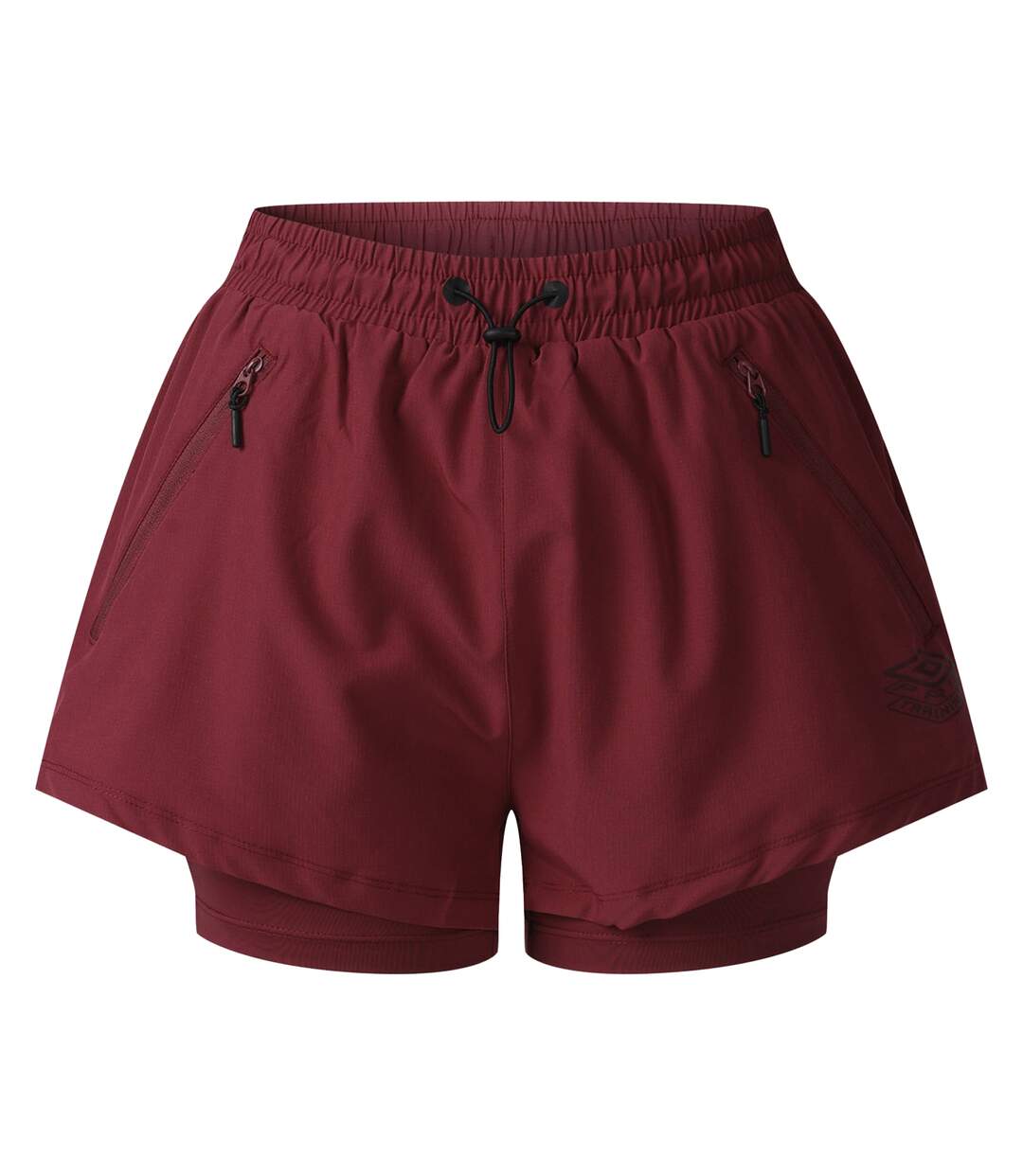 Womens/ladies Pro Training Hybrid Short Plum Umbro-1