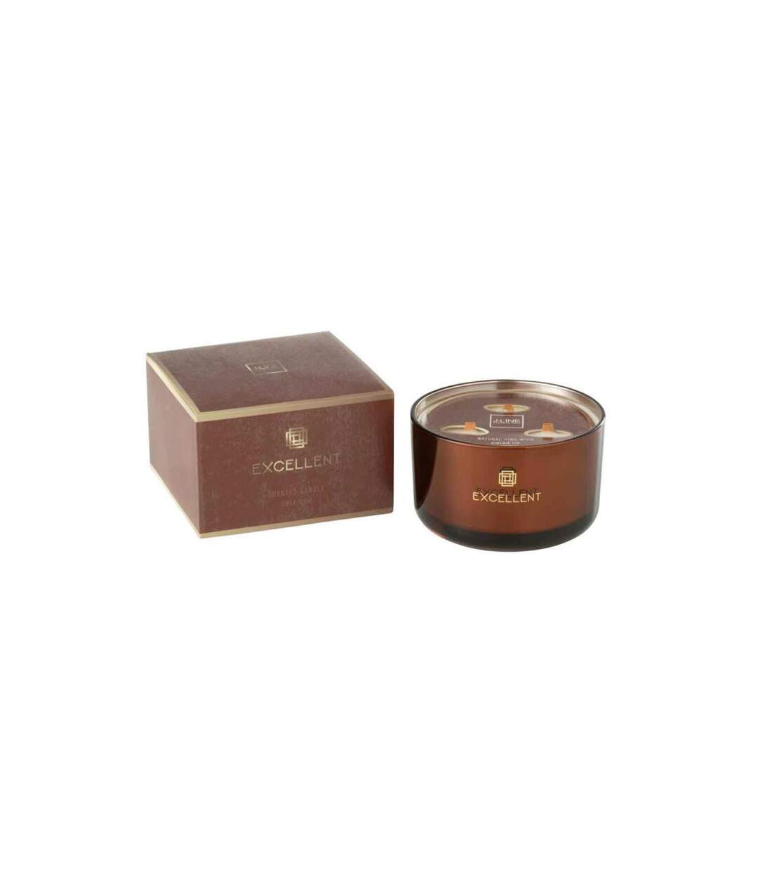 Bougie Parfumée Excellent 13cm Siberia Fir Marron-1