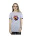 Disney Femme/Les femmes Big Hero 6 Baymax Hiro Angry Manga Cotton Boyfriend T-Shirt (Gris sportif) - UTBI15763-2