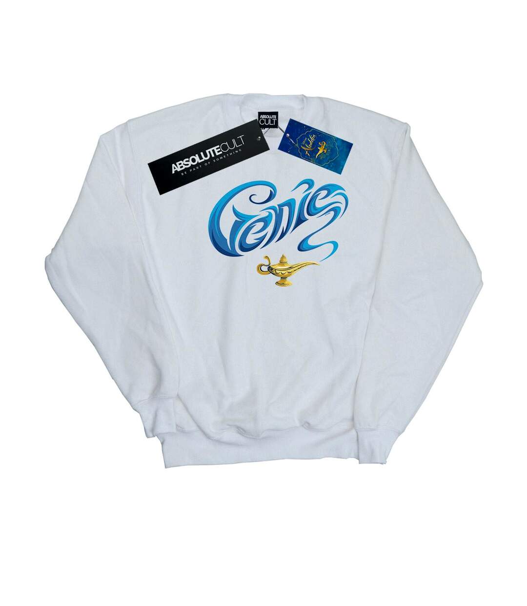 Disney Sweat Womens/Ladies Aladdin Movie Genie Lamp Sweatshirt (Blanc) - UTBI48439-1