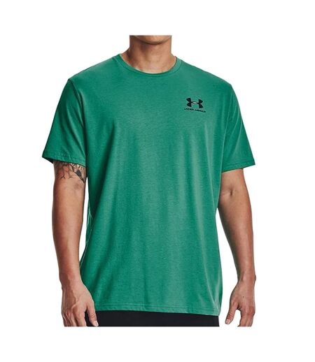 T-shirt Vert Homme Under Armour Left Chest