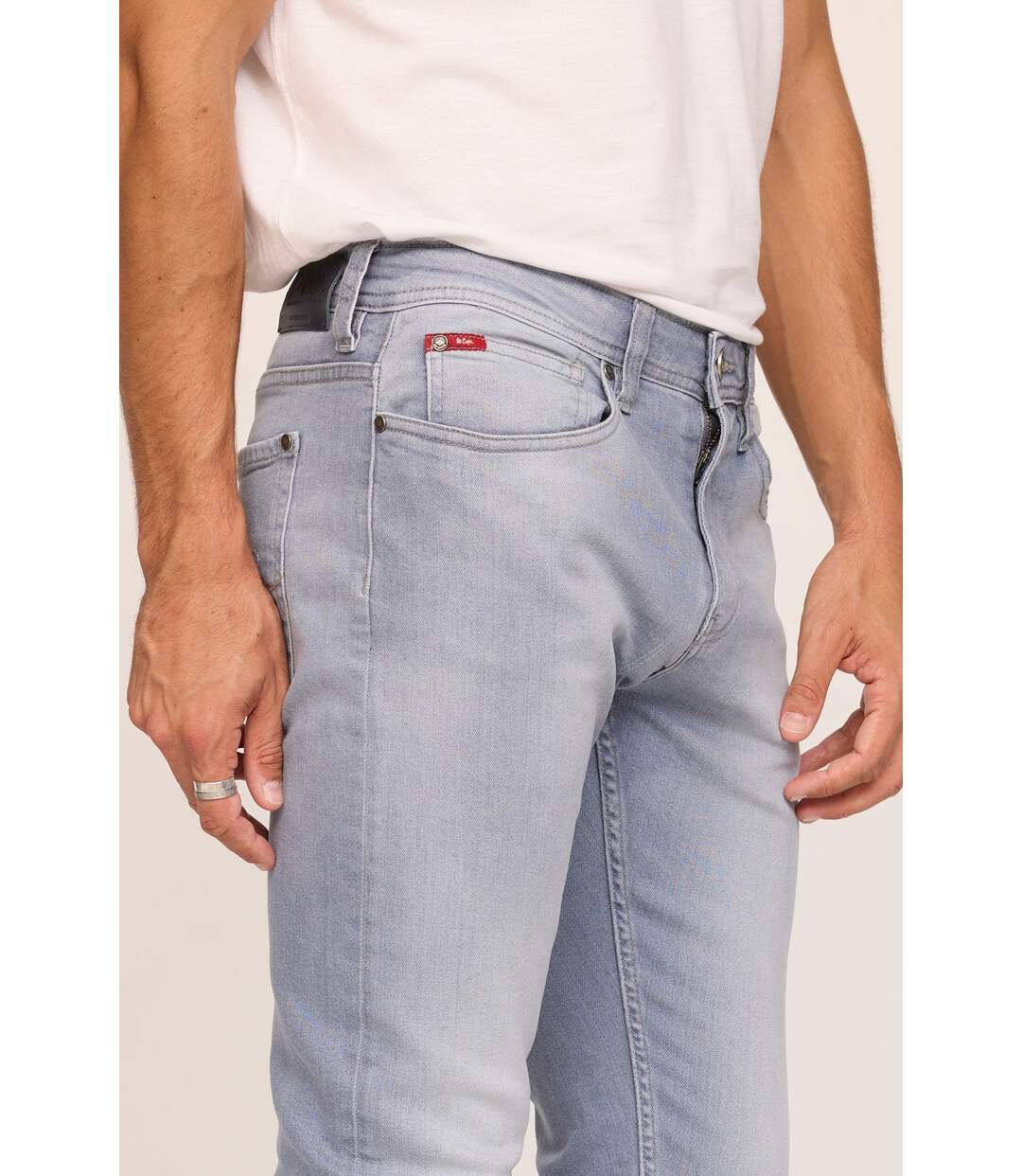 Jean LC122 Bleu clair gris-5
