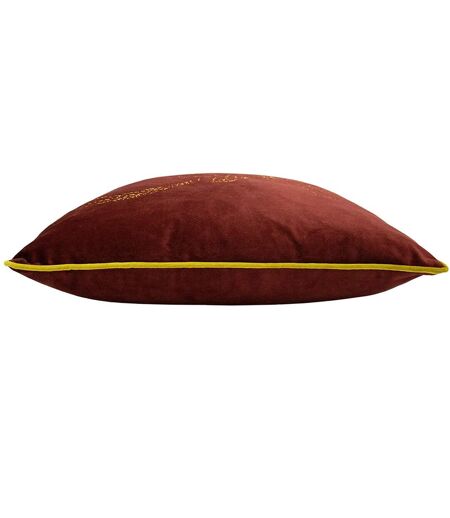 Furn Forest Stag Cushion Cover (Burgundy/Gold)