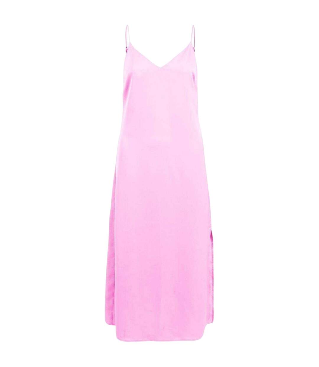 Robe Bretelles Fines Femme Rose Fuchsia Vila-1