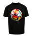 T-shirt Footballs Coming Home Europe Tour Homme Noir Mister Tee-2