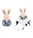 Doudou boule polyester collection LES PETITS FUTÉS Lapin blanc-5