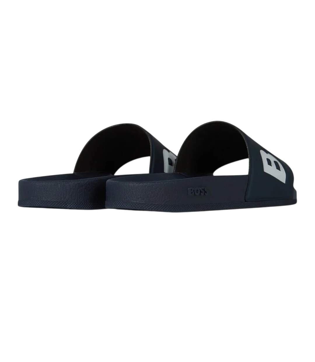 Claquettes Motif/style Logo Aryeh Homme Bleu Marine Sombre Blanc Boss-2