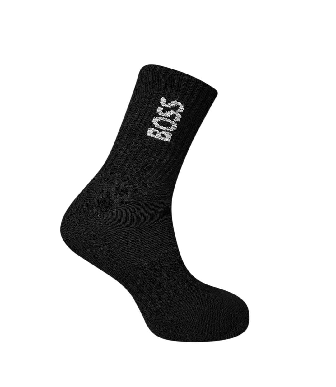 Chaussettes Homme Noir Boss-3