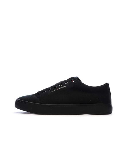 Baskets noires homme tommy hilfiger th hi vulc low core