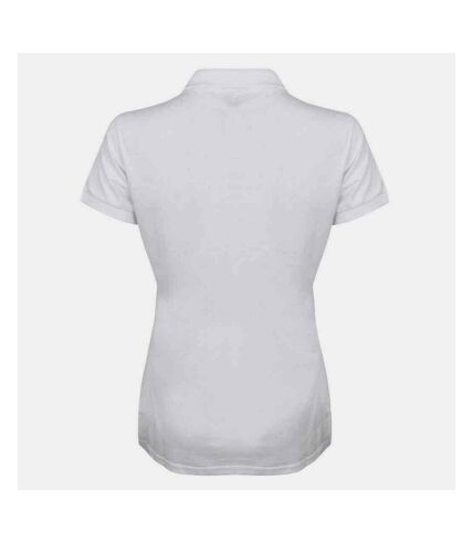 Henbury Womens/Ladies Cotton Pique Modern Polo Shirt (White) - UTPC6443